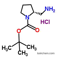 Molecular Structure of 1190890-12-0 ((R)-(2-Aminomethyl)-1-N-boc-pyrrolidine HCl)